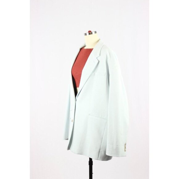 Aritzia BABATON ATELIER Vogue Cruise Blue Single Oversized Blazer Jacket, Size 3 - Picture 4 of 16